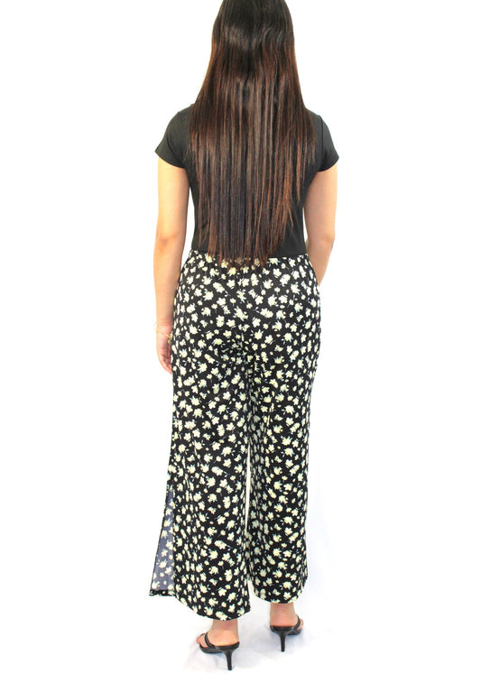 Floral Wide-leg Pants
